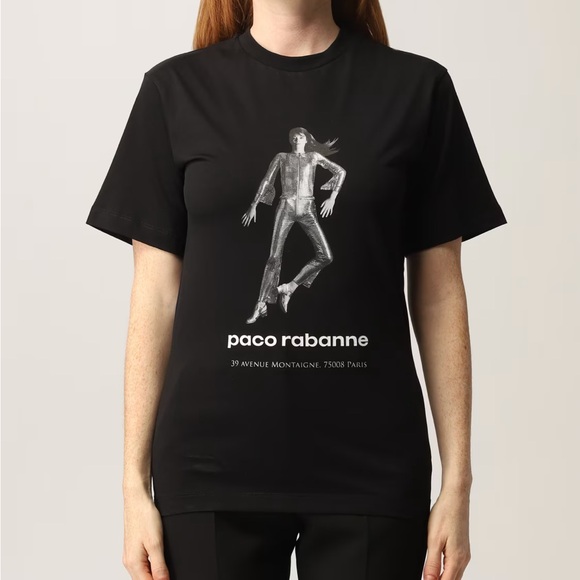 PACO RABANNE graphic cropped tee - Picture 10 of 10